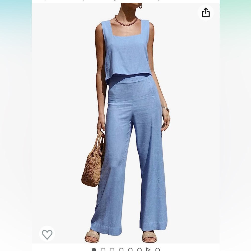 Amazon - Women’s Two Piece Blue Set Size Medium